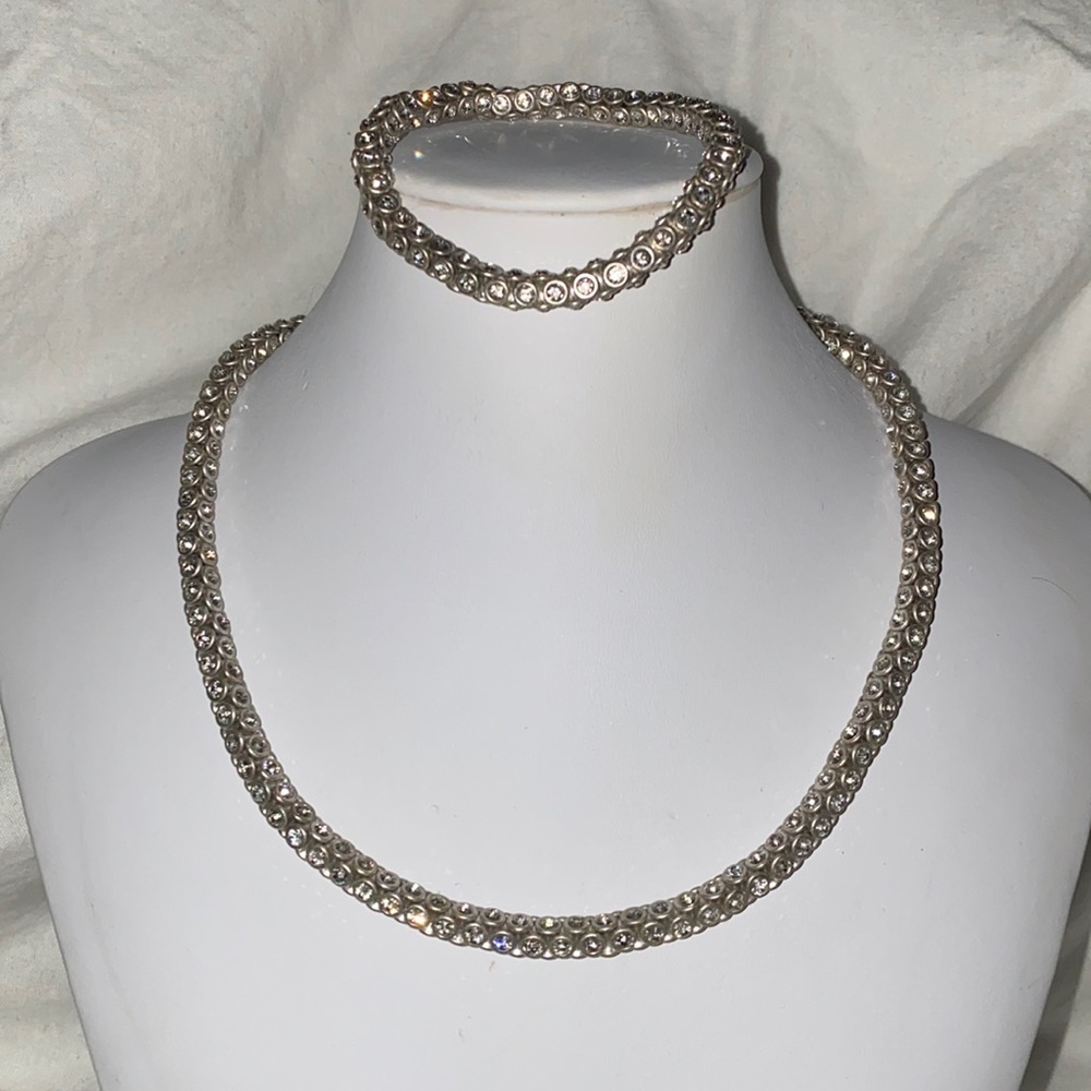 Premier Crystal Necklace and Bracelet Set